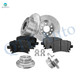 Set of 8 Rear 260mm Drilled Slotted Brake Disc Rotors-Wheel Hub Bearing Assembly-Ceramic Brake Pad Kit For 2005 Volkswagen Jetta Set of 8 Rear 260mm Drilled Slotted Brake Disc Rotors-Wheel Hub Bearing Assembly-Ceramic Brake Pad Kit For 2005 Volkswagen Jetta