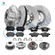 Set of 16 Front 288mm-Rear 260mm Drilled Slotted Brake Disc Rotors-Wheel Hub Bearing Assembly-Ceramic Brake Pad Kit For 2005 Volkswagen Jetta Set of 16 Front 288mm-Rear 260mm Drilled Slotted Brake Disc Rotors-Wheel Hub Bearing Assembly-Ceramic Brake Pad Kit For 2005 Volkswagen Jetta