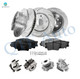Set of 16 Front 296mm-Rear 281mm Drilled Slotted Brake Disc Rotors-Wheel Hub Bearing Assembly-Ceramic Brake Pad Kit For 2006-2012 Toyota RAV4 Set of 16 Front 296mm-Rear 281mm Drilled Slotted Brake Disc Rotors-Wheel Hub Bearing Assembly-Ceramic Brake Pad Kit For 2006-2012 Toyota RAV4