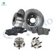 Set of 8 Rear 260mm Brake Disc Rotors-7418-D537 Ceramic Brake Pad Kit-Wheel Hub Bearing Assembly For 2004-2008 Acura TSX Set of 8 Rear 260mm Brake Disc Rotors-7418-D537 Ceramic Brake Pad Kit-Wheel Hub Bearing Assembly For 2004-2008 Acura TSX