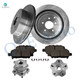Set of 8 Rear 308mm Brake Disc Rotors-Ceramic Brake Pad Kit-Wheel Hub Bearing Assembly For 2015-2019 Infiniti Q70L