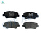 Set of 12 Front 300mm-Rear 284mm Brake Disc Rotors-Ceramic Brake Pad Kit For 2011-2014 Hyundai Sonata Front 8595-D1444