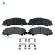 Set of 12 Front 321mm-Rear 315mm Drilled Slotted Brake Disc Rotors-Ceramic Brake Pad Kit For 2014 2015 Chevrolet Impala