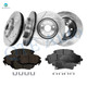 Set of 12 Front 321mm-Rear 315mm Drilled Slotted Brake Disc Rotors-Ceramic Brake Pad Kit For 2011-2016 Buick Lacrosse Set of 12 Front 321mm-Rear 315mm Drilled Slotted Brake Disc Rotors-Ceramic Brake Pad Kit For 2011-2016 Buick Lacrosse