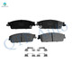 Set of 12 Front 330mm-Rear 345mm Drilled Slotted Brake Disc Rotors-Ceramic Brake Pad Kit For 2014 GMC Yukon XL 1500
