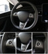 Steering Wheel Panel Wrap Trim Kit Cover And Gear Shifter Cover Replacement For 2017-2023 Tesla Model 3 Interior Accessories Black(5pcs/Set,Matte Carbon)