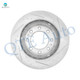 1 Piece Front Left 325mm Drilled Slotted Brake Disc Rotor For 2007-2010 GMC Sierra 3500 HD