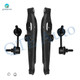 Set of 4 Rear Lower Rearward Control Arm-Sway Bar Link For 2007-2009 Dodge Caliber