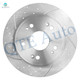 Set of 4 Rear 282mm Drilled Slotted Brake Disc Rotors-Wheel Hub Bearing Assembly For 2014-2017 Honda Accord Set of 4 Rear 282mm Drilled Slotted Brake Disc Rotors-Wheel Hub Bearing Assembly For 2014-2017 Honda Accord