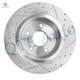Set of 4 Rear 282mm Drilled Slotted Brake Disc Rotors-Wheel Hub Bearing Assembly For 2014-2017 Honda Accord Set of 4 Rear 282mm Drilled Slotted Brake Disc Rotors-Wheel Hub Bearing Assembly For 2014-2017 Honda Accord