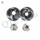 Set of 4 Rear 280mm Brake Disc Rotors-Wheel Hub Bearing Assembly For 2006 Lincoln Zephyr