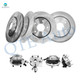 Set of 8 Front 302mm-Rear 305mm Brake Disc Rotors-Wheel Hub Bearing Assembly Replacement For 2008-2011 Chrysler Town & Country