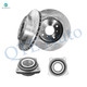 Set of 4 Front 260mm Drilled Slotted Brake Disc Rotors-Wheel Hub Bearing Assembly For 1998 1999 Acura CL