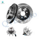Set of 4 Front 305mm Drilled Slotted Brake Disc Rotors-Wheel Hub Bearing Assembly For 2007 GMC Sierra 1500 Classic with 8 Stud Hub Set of 4 Front 305mm Drilled Slotted Brake Disc Rotors-Wheel Hub Bearing Assembly For 2007 GMC Sierra 1500 Classic with 8 Stud Hub