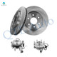 Set of 4 Front 296mm Brake Disc Rotors-Wheel Hub Bearing Assembly For 2005-2015 Nissan Xterra 4WD