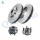 Set of 4 Front 303mm Brake Disc Rotors-Wheel Hub Bearing Assembly For 2000-2005 Buick Lesabre with 16in Rotors Set of 4 Front 303mm Brake Disc Rotors-Wheel Hub Bearing Assembly For 2000-2005 Buick Lesabre with 16in Rotors