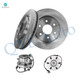 Set of 4 Front 296mm Brake Disc Rotors-Wheel Hub Bearing Assembly For 2005-2012 Nissan Pathfinder RWD
