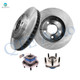 Set of 4 Front 278mm Brake Disc Rotors-Wheel Hub Bearing Assembly For 1997-2001 Chevrolet Venture