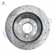 Set of 4 Front 305mm Drilled Slotted Brake Disc Rotors-Wheel Hub Bearing Assembly For 2005 Saab 9-7X Set of 4 Front 305mm Drilled Slotted Brake Disc Rotors-Wheel Hub Bearing Assembly For 2005 Saab 9-7X