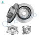 Set of 4 Rear 322mm Brake Disc Rotors-Wheel Hub Bearing Assembly For 2003-2009 Nissan 350Z