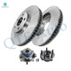 Set of 4 Front 303mm Brake Disc Rotors-Wheel Hub Bearing Assembly For 2000 2001 Chevrolet Monte Carlo