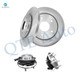 Set of 4 Rear 305mm Brake Disc Rotors-Wheel Hub Bearing Assembly For 2009-2011 Volkswagen Routan Set of 4 Rear 305mm Brake Disc Rotors-Wheel Hub Bearing Assembly For 2009-2011 Volkswagen Routan
