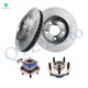Set of 4 Front 278mm Brake Disc Rotors-Wheel Hub Bearing Assembly Replacement For 1997 1998 Pontiac Trans Sport Set of 4 Front 278mm Brake Disc Rotors-Wheel Hub Bearing Assembly Replacement For 1997 1998 Pontiac Trans Sport