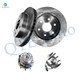 Set of 4 Front 305mm Brake Disc Rotors-Wheel Hub Bearing Assembly Replacement For 2003-2005 Chevrolet Express 2500