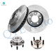 Set of 4 Front 275.95mm Brake Disc Rotors-Wheel Hub Bearing Assembly For 1994-2004 Ford Mustang