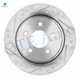 Set of 8 Rear 280mm Drilled Slotted Brake Disc Rotors-Ceramic Brake Pad Kit-Wheel Hub Bearing Assembly For 2013-2016 Ford Escape