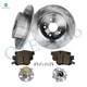 Set of 8 Rear 282mm Brake Disc Rotors-D537 7418 Ceramic Brake Pad Kit-Wheel Hub Bearing Assembly For 2016-2018 Acura ILX Set of 8 Rear 282mm Brake Disc Rotors-D537 7418 Ceramic Brake Pad Kit-Wheel Hub Bearing Assembly For 2016-2018 Acura ILX