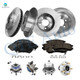 Set of 16 278mm Front-Rear Brake Disc Rotors-Front D818 7693 Rear D814 7387 Ceramic Brake Pad Kit-Wheel Hub Bearing Assembly For 2001 2002 Oldsmobile Intrigue Set of 16 278mm Front-Rear Brake Disc Rotors-Front D818 7693 Rear D814 7387 Ceramic Brake Pad Kit-Wheel Hub Bearing Assembly For 2001 2002 Oldsmobile Intrigue
