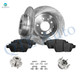 Set of 8 Rear 280mm Drilled Slotted Brake Disc Rotors-Ceramic Brake Pad Kit-Wheel Hub Bearing Assembly For 2007-2012 Lincoln MKZ Set of 8 Rear 280mm Drilled Slotted Brake Disc Rotors-Ceramic Brake Pad Kit-Wheel Hub Bearing Assembly For 2007-2012 Lincoln MKZ
