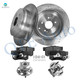 Set of 8 Rear 305mm Drilled Slotted Brake Disc Rotors-Rear D1086 7418 Ceramic Brake Pad Kit-Wheel Hub Bearing Assembly For 2016-2018 Acura RDX Set of 8 Rear 305mm Drilled Slotted Brake Disc Rotors-Rear D1086 7418 Ceramic Brake Pad Kit-Wheel Hub Bearing Assembly For 2016-2018 Acura RDX