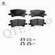 Set of 8 Rear 288mm Brake Disc Rotors-Rear D996 7897 Ceramic Brake Pad Kit-Wheel Hub Bearing Assembly For 2004-2006 Lexus RX330 AWD Set of 8 Rear 288mm Brake Disc Rotors-Rear D996 7897 Ceramic Brake Pad Kit-Wheel Hub Bearing Assembly For 2004-2006 Lexus RX330 AWD