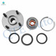 Set of 8 Front 255mm Brake Disc Rotors-Ceramic Brake Pad Kit-Wheel Hub Bearing Assembly For 1998-2002 Toyota Corolla