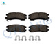 Set of 16 278mm Front-Rear Brake Disc Rotors-Front 7693-D818D818 7693 Rear D814 7387 Ceramic Brake Pad Kit-Wheel Hub Bearing Assembly For 2001 2002 Oldsmobile Intrigue