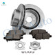 Set of 8 Rear Brake Disc Rotors 322mm-Wheel Hub Bearing Assembly-Ceramic Brake Pad Kit For 2003 2004 Infiniti G35 Set of 8 Rear Brake Disc Rotors 322mm-Wheel Hub Bearing Assembly-Ceramic Brake Pad Kit For 2003 2004 Infiniti G35