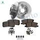 Set of 8 Rear 302mm Drilled Slotted Brake Disc Rotors-Ceramic Brake Pad Kit-Wheel Hub Bearing Assembly For 2007-2010 Chrysler Sebring Set of 8 Rear 302mm Drilled Slotted Brake Disc Rotors-Ceramic Brake Pad Kit-Wheel Hub Bearing Assembly For 2007-2010 Chrysler Sebring