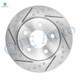 Set of 8 Rear 270mm Drilled Slotted Brake Disc Rotors-Ceramic Brake Pad Kit-Wheel Hub Bearing Assembly For 2005-2008 Chevrolet Cobalt