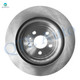 Set of 8 Rear 345mm Brake Disc Rotors-Ceramic Brake Pad Kit-Wheel Hub Bearing Assembly For 2013-2019 Ford Explorer