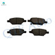 Set of 16 Front 296mm-Rear 270mm Drilled Slotted Brake Disc Rotors-Ceramic Brake Pad Kit-Wheel Hub Bearing Assembly For 2008-2012 Chevrolet Malibu