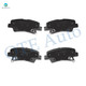 Set of 8 Rear 262mm Drilled Slotted Brake Disc Rotors-Ceramic Brake Pad Kit-Wheel Hub Bearing Assembly For 2012-2016 Hyundai Veloster Set of 8 Rear 262mm Drilled Slotted Brake Disc Rotors-Ceramic Brake Pad Kit-Wheel Hub Bearing Assembly For 2012-2016 Hyundai Veloster