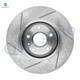 Set of 6 Front 316mm Drilled Slotted Brake Disc Rotors-Ceramic Brake Pad Kit For 2008-2014 Cadillac CTS Set of 6 Front 316mm Drilled Slotted Brake Disc Rotors-Ceramic Brake Pad Kit For 2008-2014 Cadillac CTS