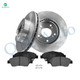 Set of 6 Front 262mm Brake Disc Rotors-Ceramic Brake Pad Kit For 2013-2015 Honda Civic