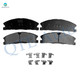 Set of 12 Front 352mm-Rear 345mm Drilled Slotted Brake Disc Rotors-Ceramic Brake Pad Kit For 2013-2019 Ford Explorer