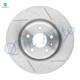 Set of 4 Front 325mm Drilled Slotted Brake Disc Rotors-Wheel Hub Bearing Assembly For 2011 2012 Ford Explorer