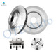 Set of 4 Front 320mm Brake Disc Rotors-Wheel Hub Bearing Assembly For 2016-2020 Infiniti QX60