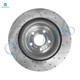 Set of 4 Front 352mm Drilled Slotted Brake Disc Rotors-Wheel Hub Bearing Assembly For 2013-2019 Ford Police Interceptor Utility