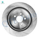 Set of 8 Front 352mm-Rear 345mm Drilled Slotted Brake Disc Rotors-Wheel Hub Bearing Assembly For 2013-2019 Ford Flex